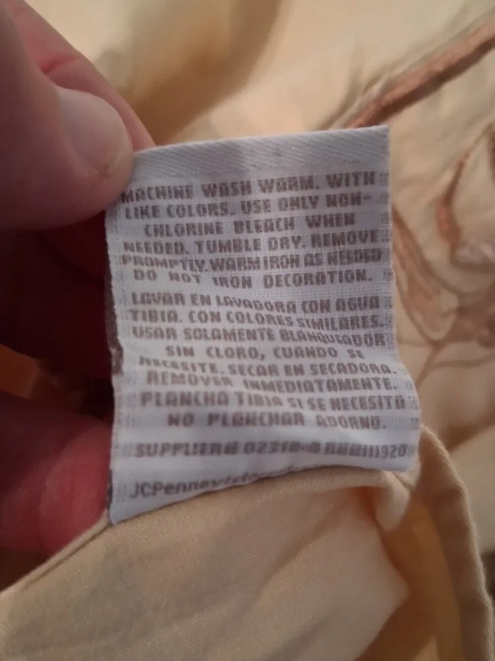 Chris Madden JCPenney 100% Cotton Embroidered Pillow Sham 42